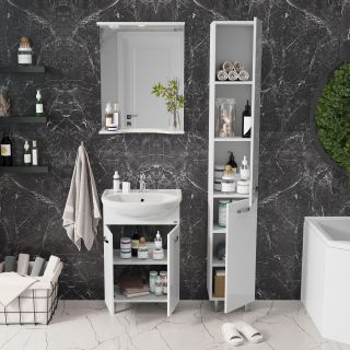 Напольная тумба под раковину Onika Коралл 105558 55см белый